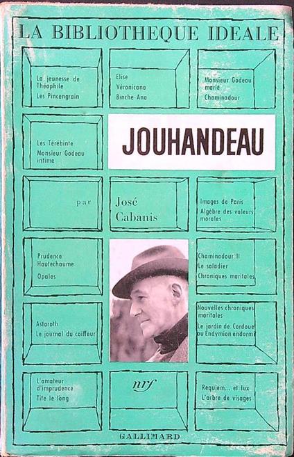 Jouhandeau - Josè Cabanis - copertina