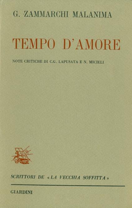 Tempo d'amore - G. Zammarchi Malanima - copertina