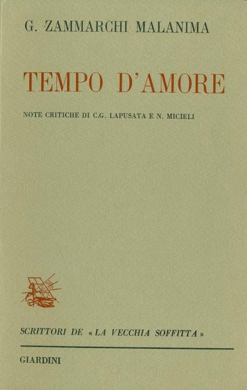 Tempo d'amore - G. Zammarchi Malanima - copertina