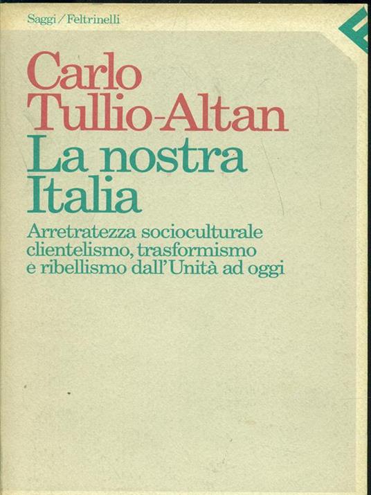 La nostra Italia - Carlo Tullio-Altan - copertina