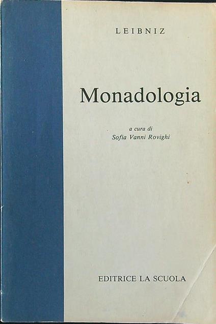 Monadologia  - Goffredo Guglielmo Leibniz - copertina