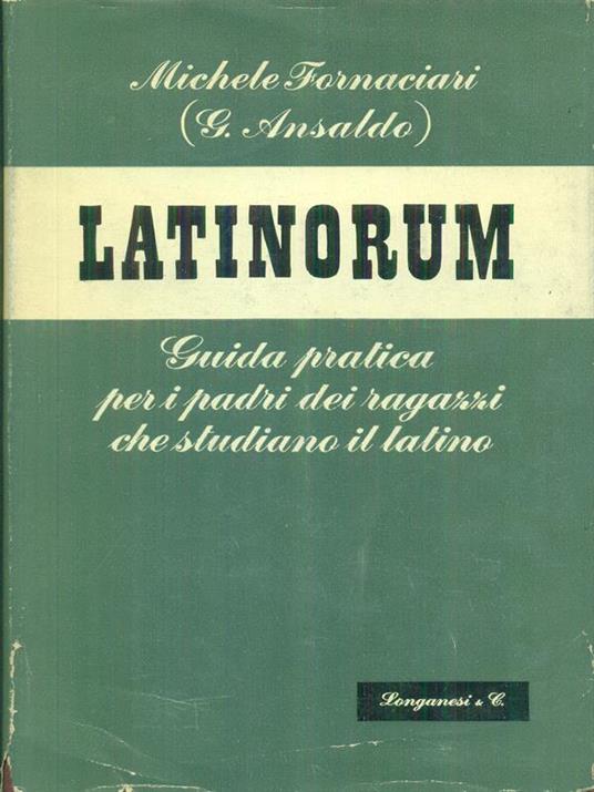 Latinorum - Michele Fornaciari - copertina