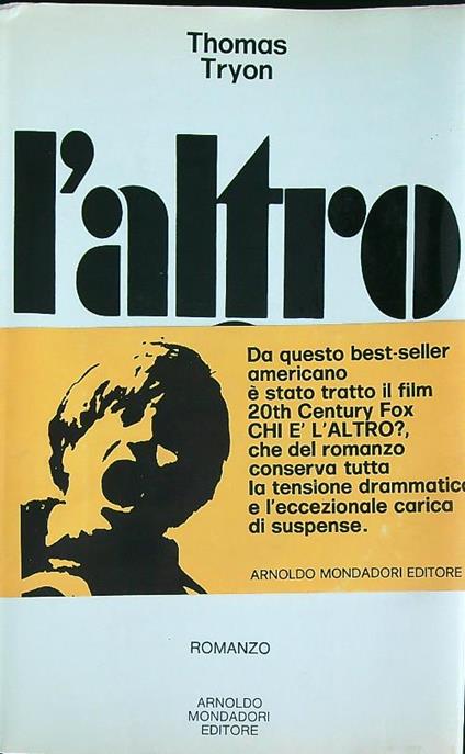 L' altro - Thomas Tryon - copertina