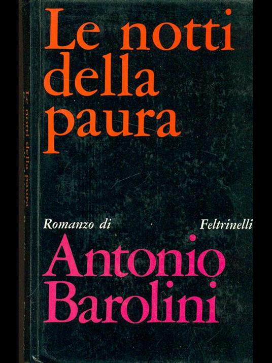 Le notti della paura - Antonio Barolini - copertina