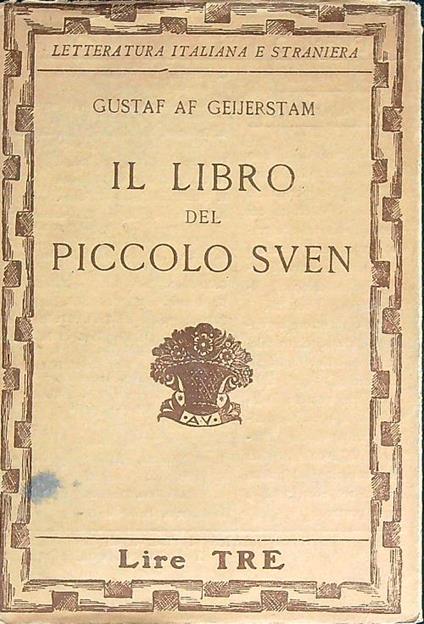 Il libro del piccolo Sven - Gustaf Af Geijerstam - copertina