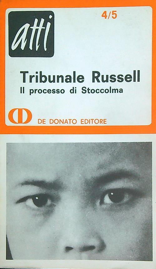 Tribunale Russell. Il processo di Stoccolma - Paolo Caruso - copertina