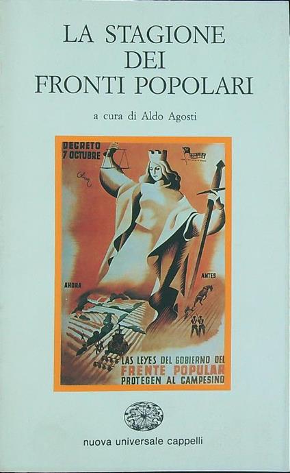 La stagione dei fronti popolari - Aldo Agosti - copertina