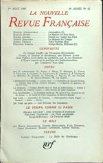 La nouvelle revue francaise 92/aout 1960