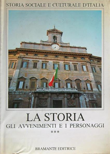 La storia. Gli avvenimenti e i personaggi. Vol III - copertina