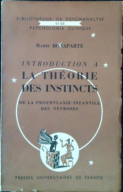 Introduction a la théorie des instincts - Marie Bonaparte - copertina