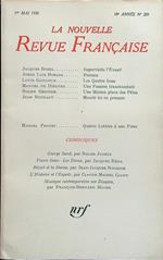 La nouvelle revue francaise 209/mai 1970