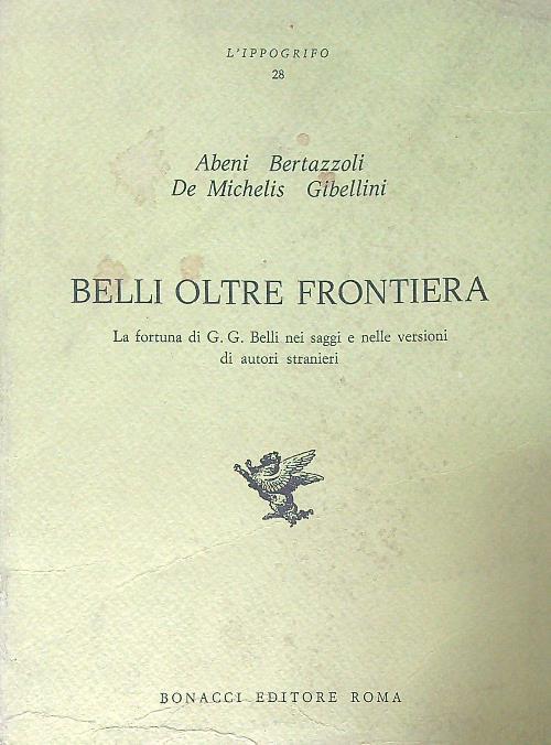 Belli oltre la frontiera - copertina