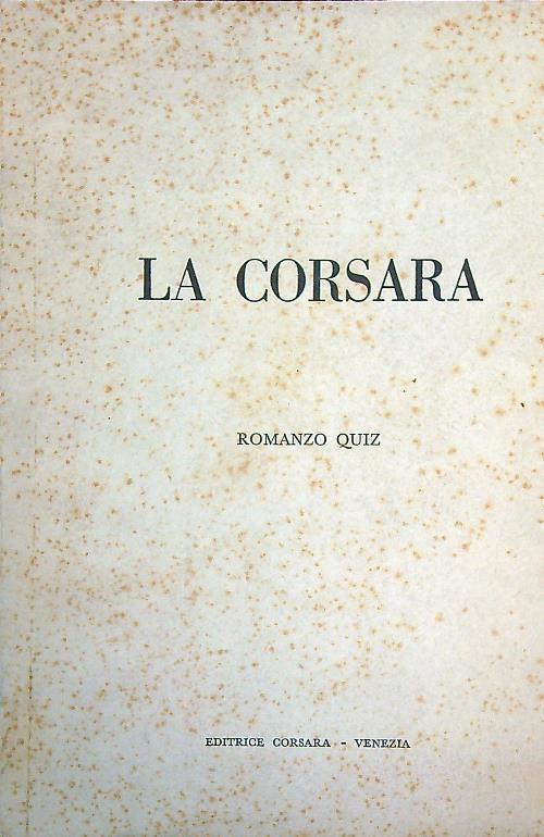 La corsara - copertina