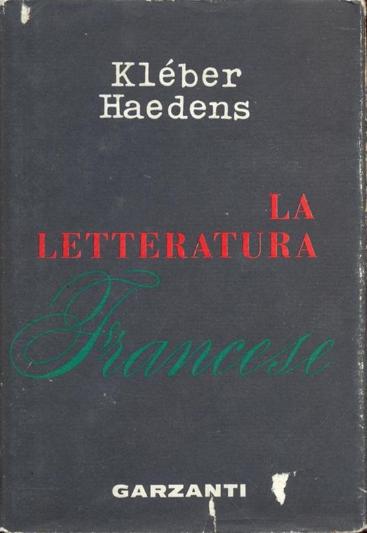 La  letteratura francese - Kleber Haedens - copertina