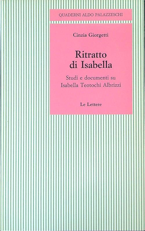 Ritratto di Isabella - Cinzia Giorgetti - copertina