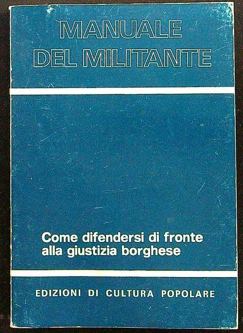 Manuale del militante - copertina