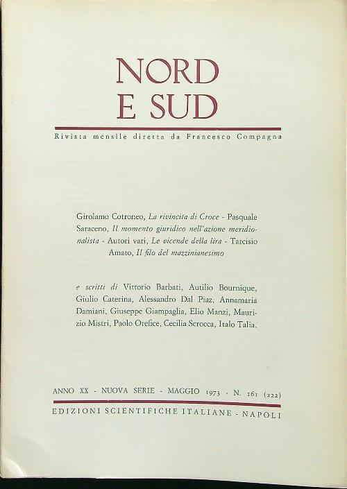 Nord e sud 222 maggio 1973 - copertina