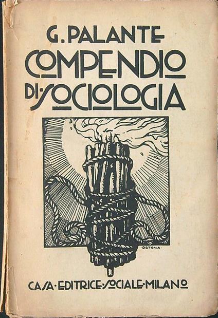 Compendio di sociologia - Georges Palante - copertina