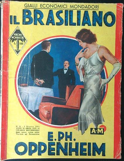 Il  Brasiliano - E. Ph. Oppenheim - copertina