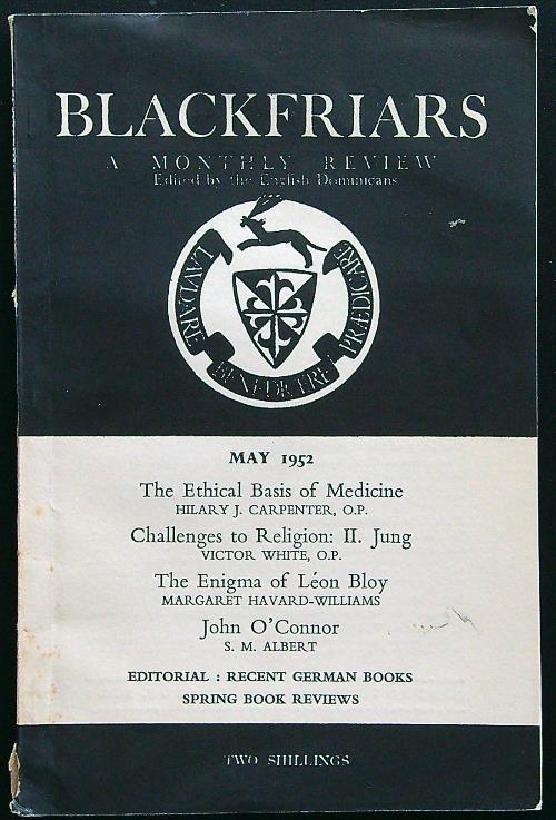 Blackfriars may 1952 - copertina