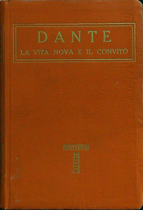 La vita nuova e il convito - Dante - copertina
