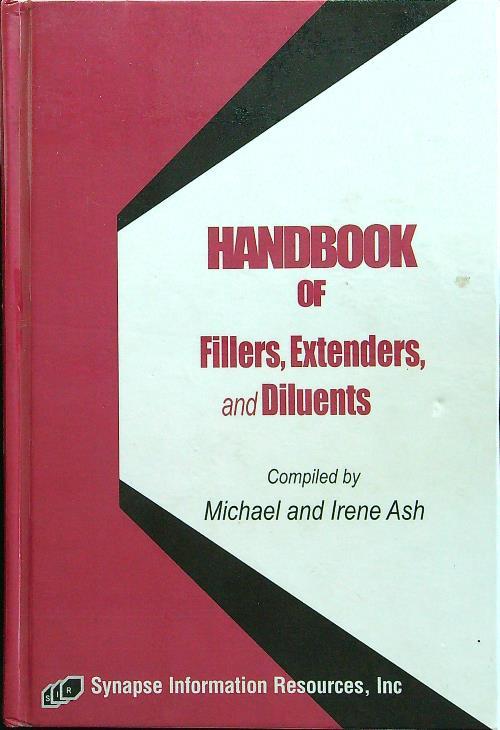 Handbook of fillers, extenders and diluents - copertina