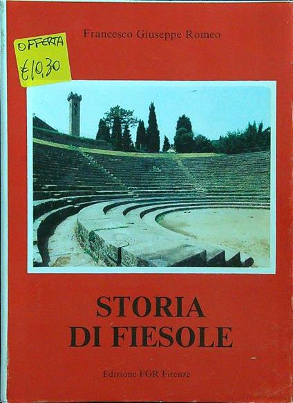 Storia di Fiesole - Francesco Giuseppe Romeo - copertina