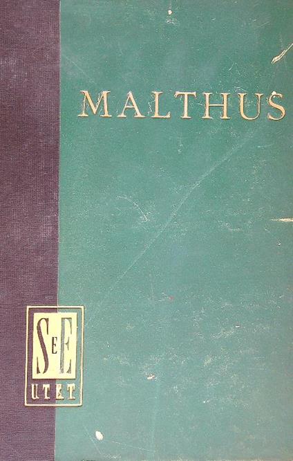 Saggio sul principio di popolazione - Tommaso Roberto Malthus - copertina