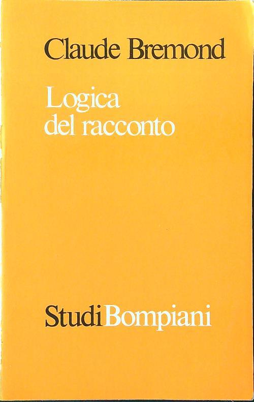 Logica del racconto - Claude Bremond - copertina