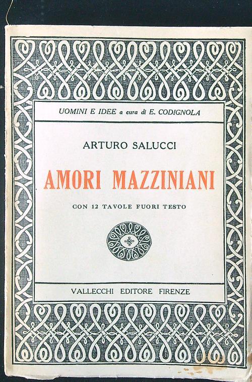 Amori mazziniani - Arturo Salucci - copertina