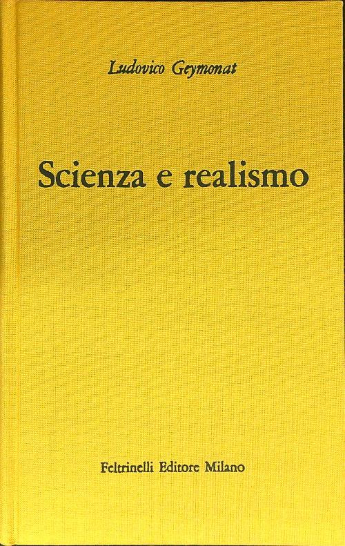 Scienza e realismo - Ludovico Geymonat - copertina