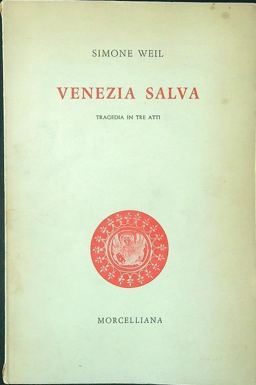 Venezia salva - Simone Weil - copertina