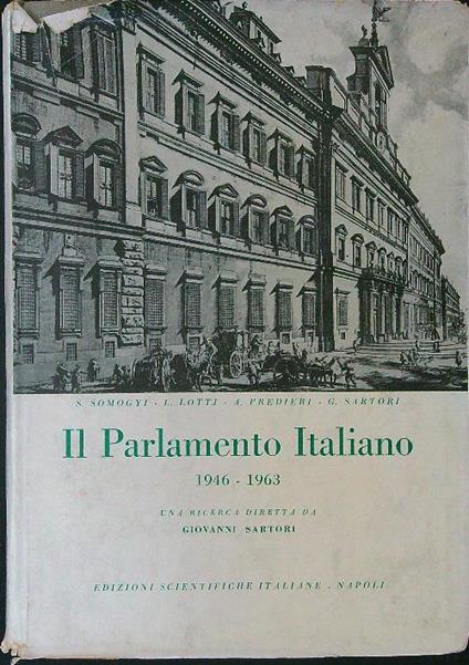 Il  parlamento Itailano 1946 - 1963 - copertina