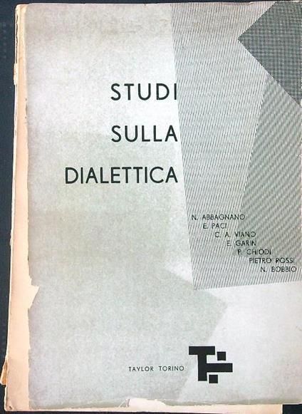 Studi sulla dialettica - copertina