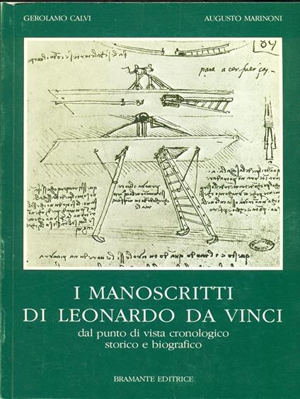 I manoscritti di Leonardo Da Vinci - Gerolamo Calvi - copertina