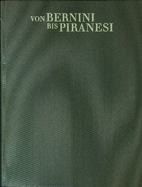 Von Bernini bis Piranesi - copertina