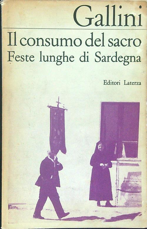 Il  consumo del sacro - Clara Gallini - copertina