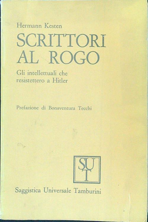 Scrittori al rogo - Hermann Kesten - copertina