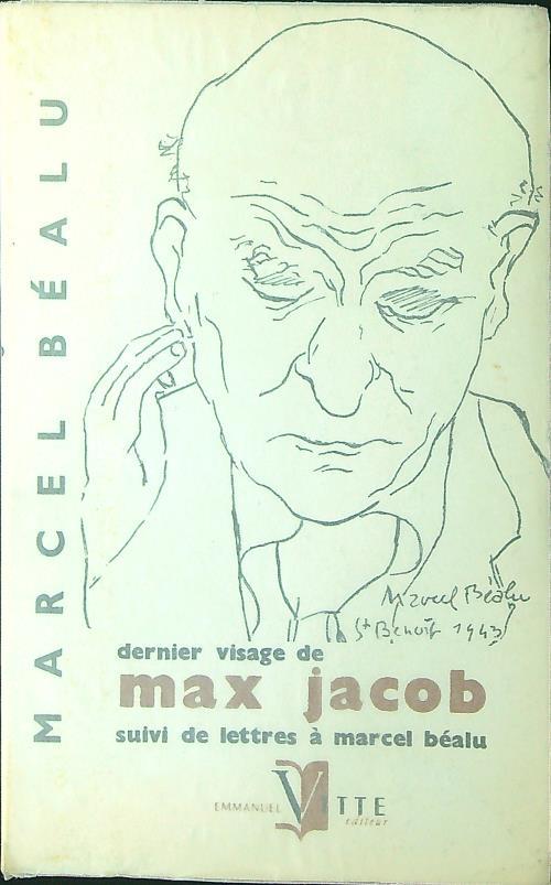 Dernier visage de Max Jacob - Marcel Bealu - copertina