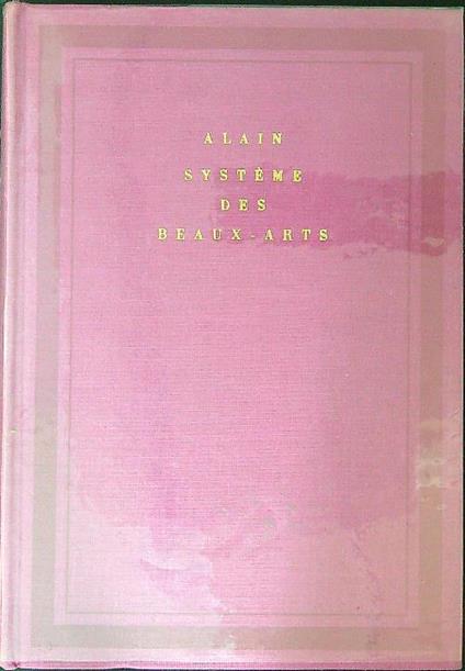 Sisteme des Beaux-Arts - Alain  - copertina