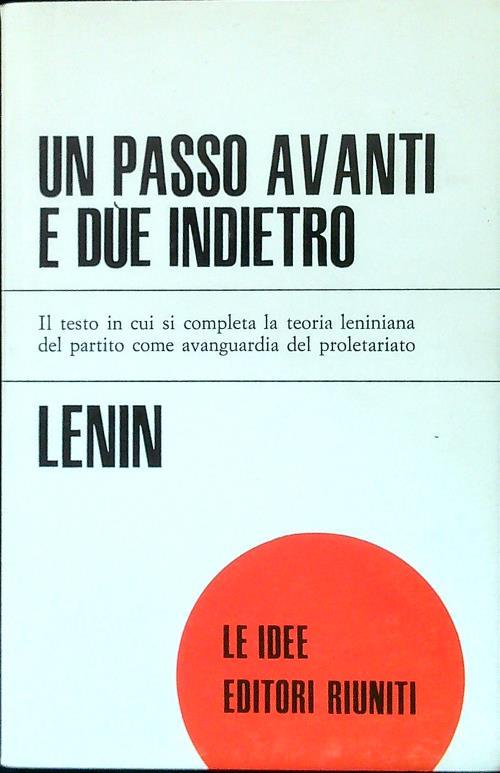 Un  passo avanti e due indietro - Lenin - copertina