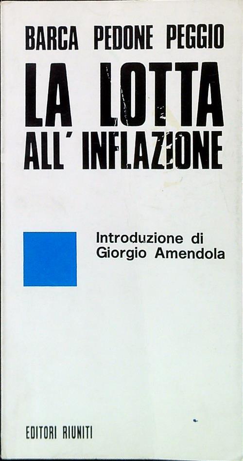 La lotta all'inflazione - L. Barca - copertina