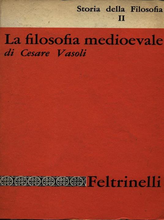 La filosofia medioevale - Cesare Vasoli - copertina