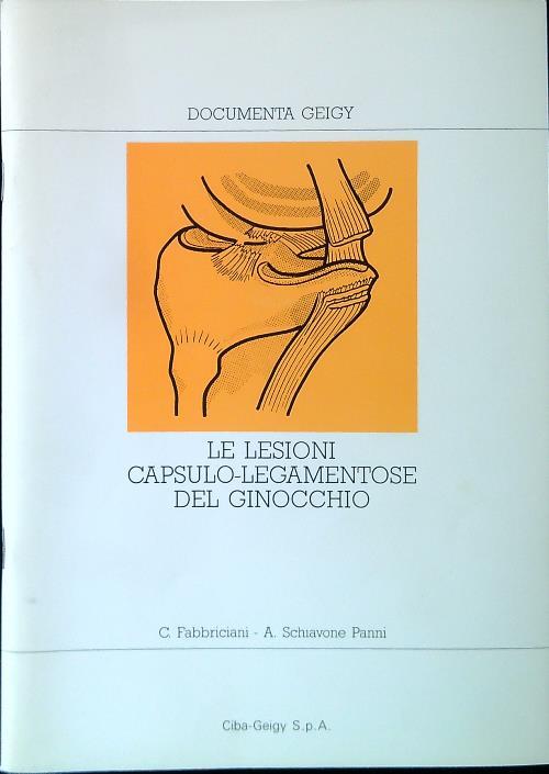 Le lesioni capsulo-lefamentose del ginocchio - C. Fabbriciani - copertina