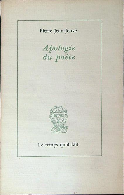 Apologie du poete - Pierre Jean Jouve - copertina