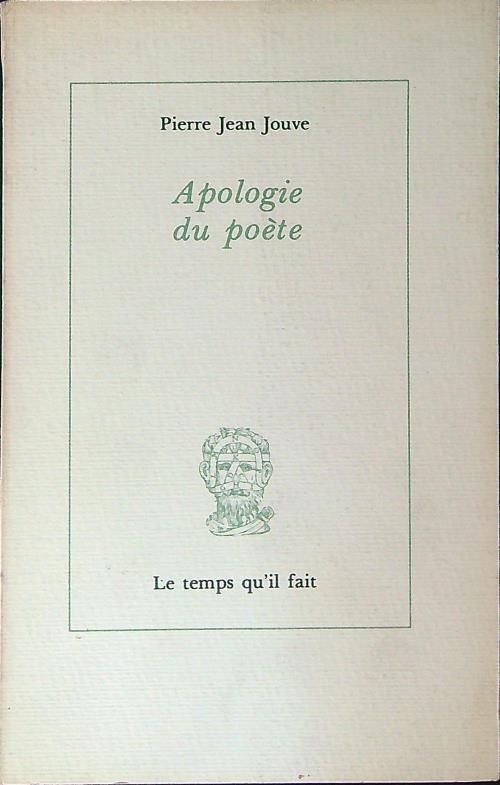 Apologie du poete - Pierre Jean Jouve - copertina