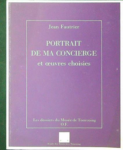 Portrait de ma conciere - Jean Fautrier - copertina