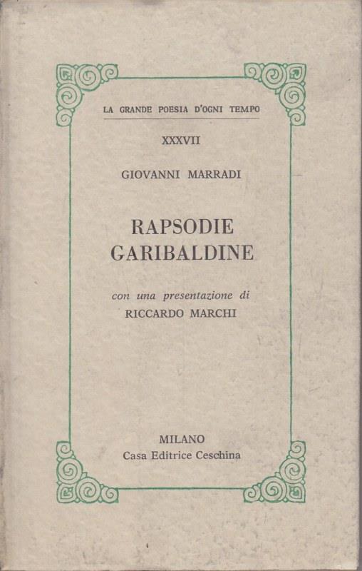 Rapsodie Garibaldine - Giovanni Marradi - copertina