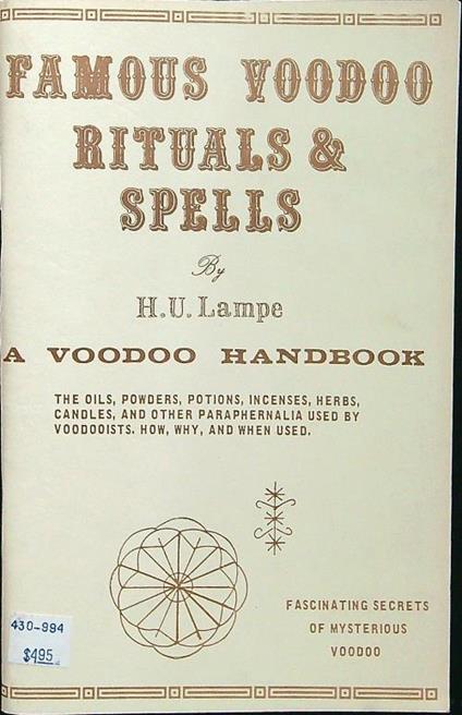 Famous vodoo rituals & spells - H.U. Lampe - copertina