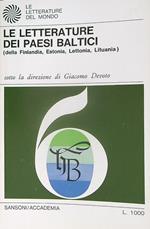 Le letterature dei Paesi Baltici